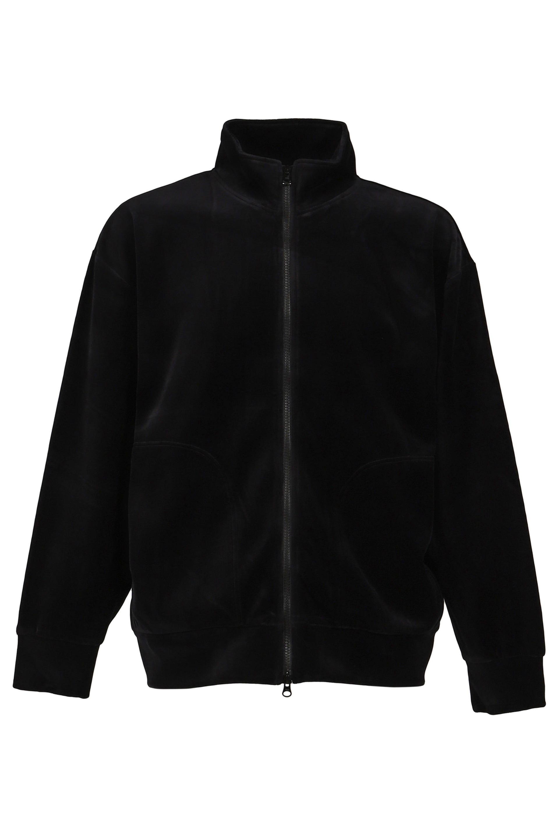 VELOUR TRACK JACKET / BLK