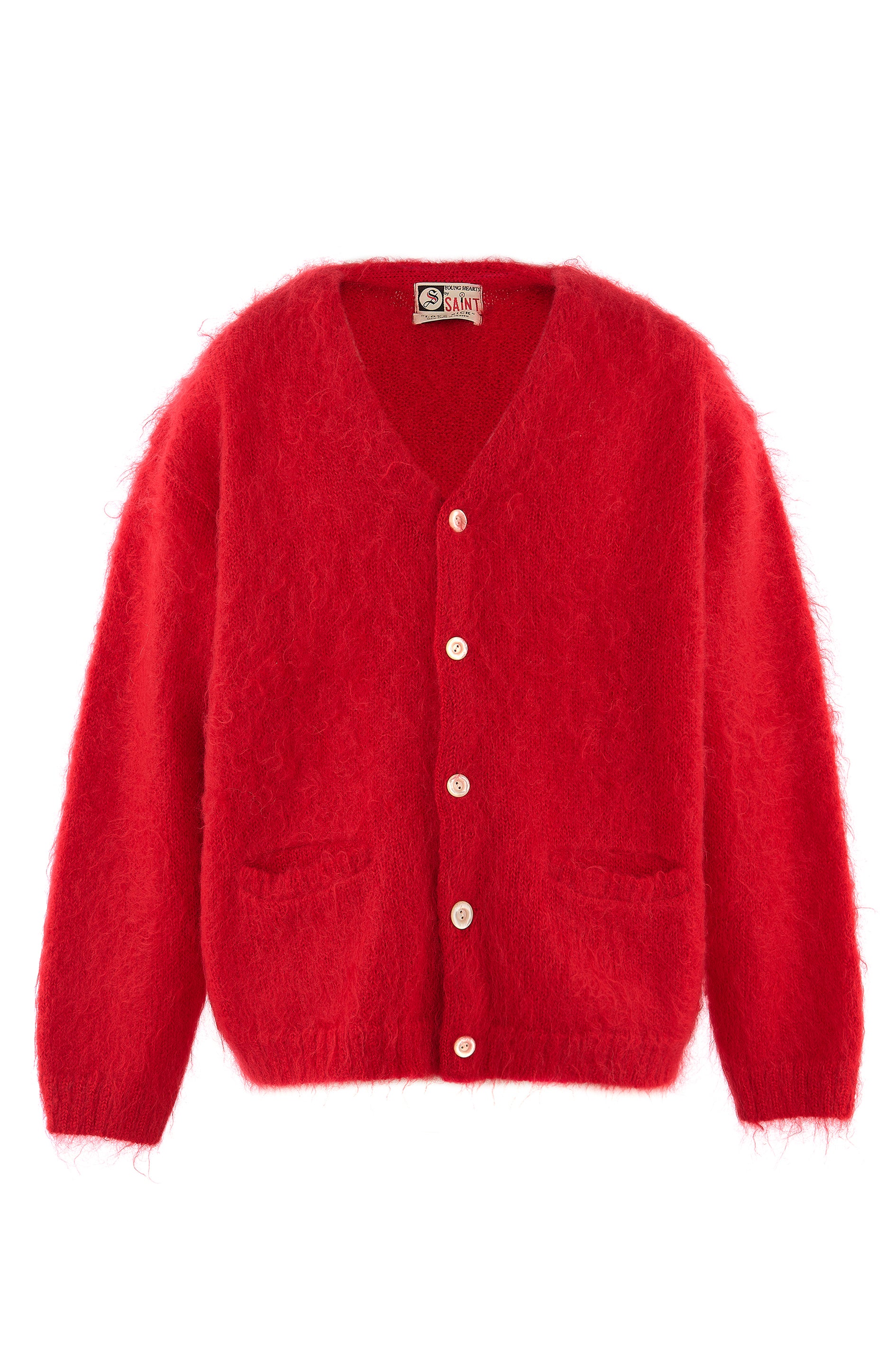 MOHAIR CARDIGAN / RED