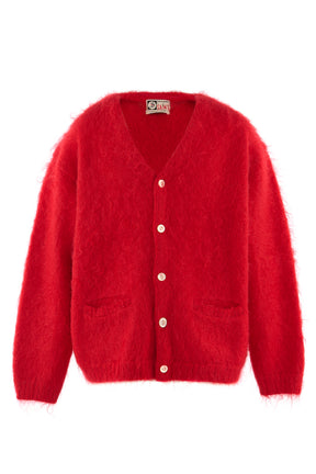 MOHAIR CARDIGAN / RED