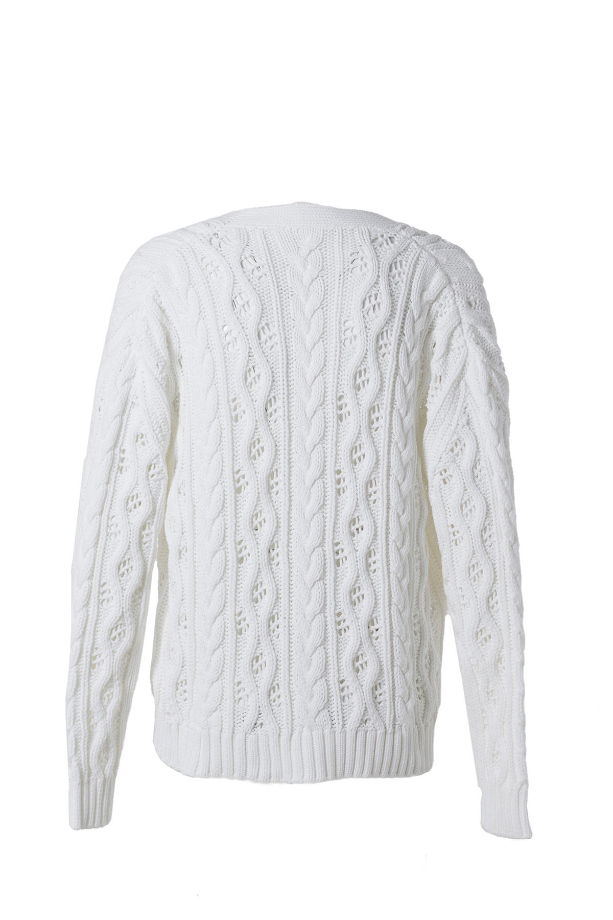 CABLE KNIT CARDIGAN SWEATER / CR_ME