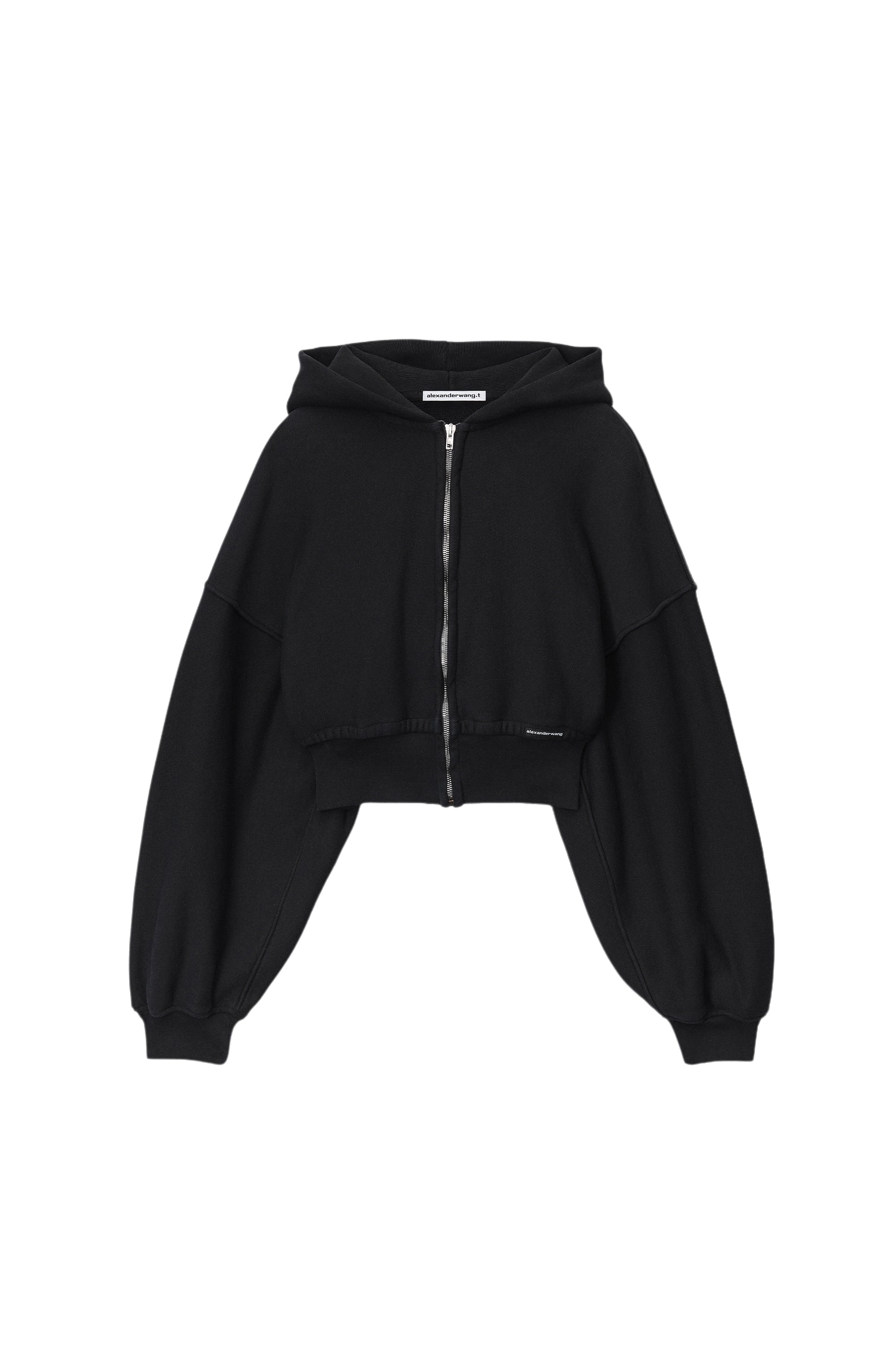 alexanderwang アレキサンダーワン SS24 CROPPED ZIP UP HOODIE WITH