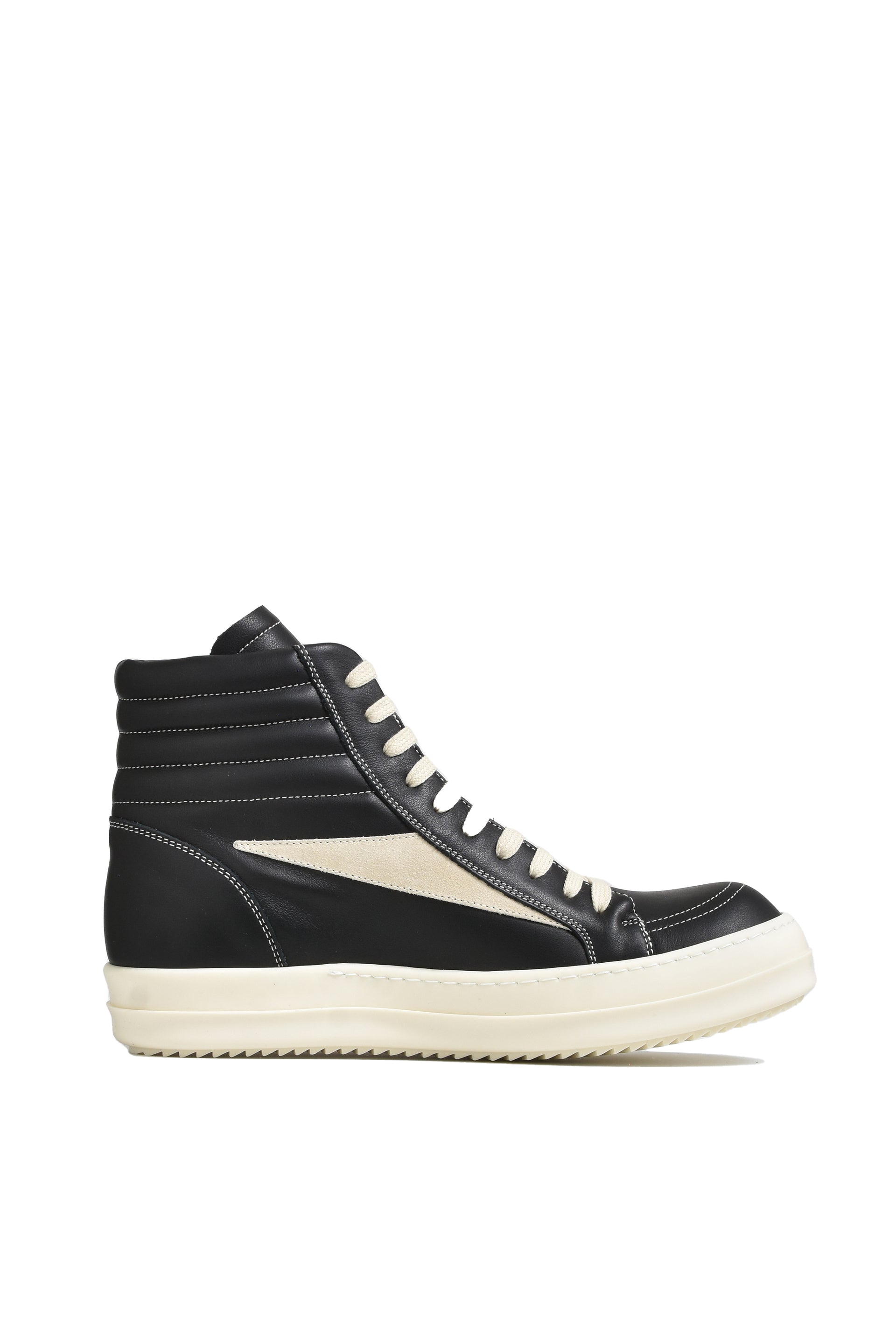 Rick Owens HIGH VINTAGE SNEAKS / BLK MILK MILK