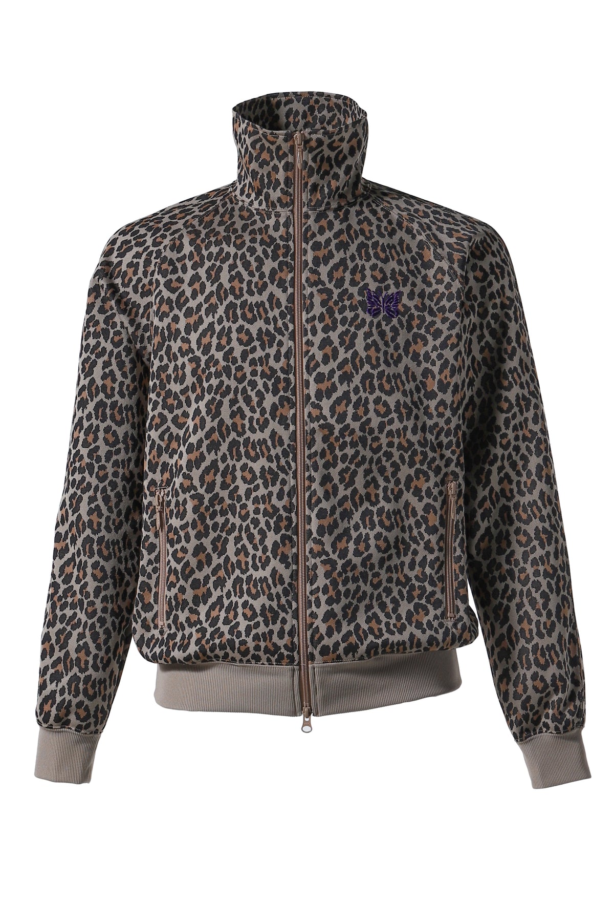 TRACK JACKET - POLY JACQUARD / B-LEOPARD