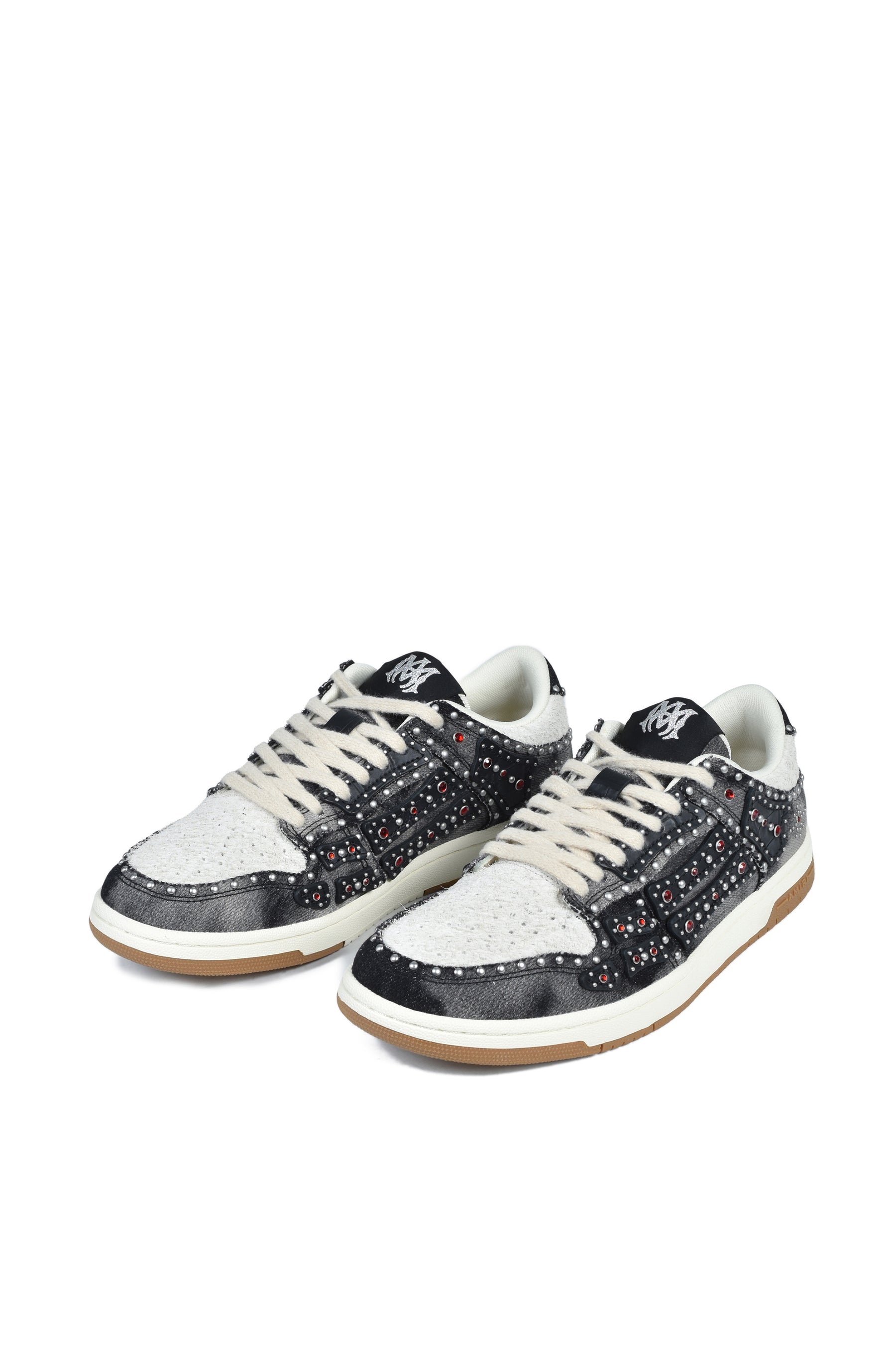 STUD SKEL TOP LOW / BLK