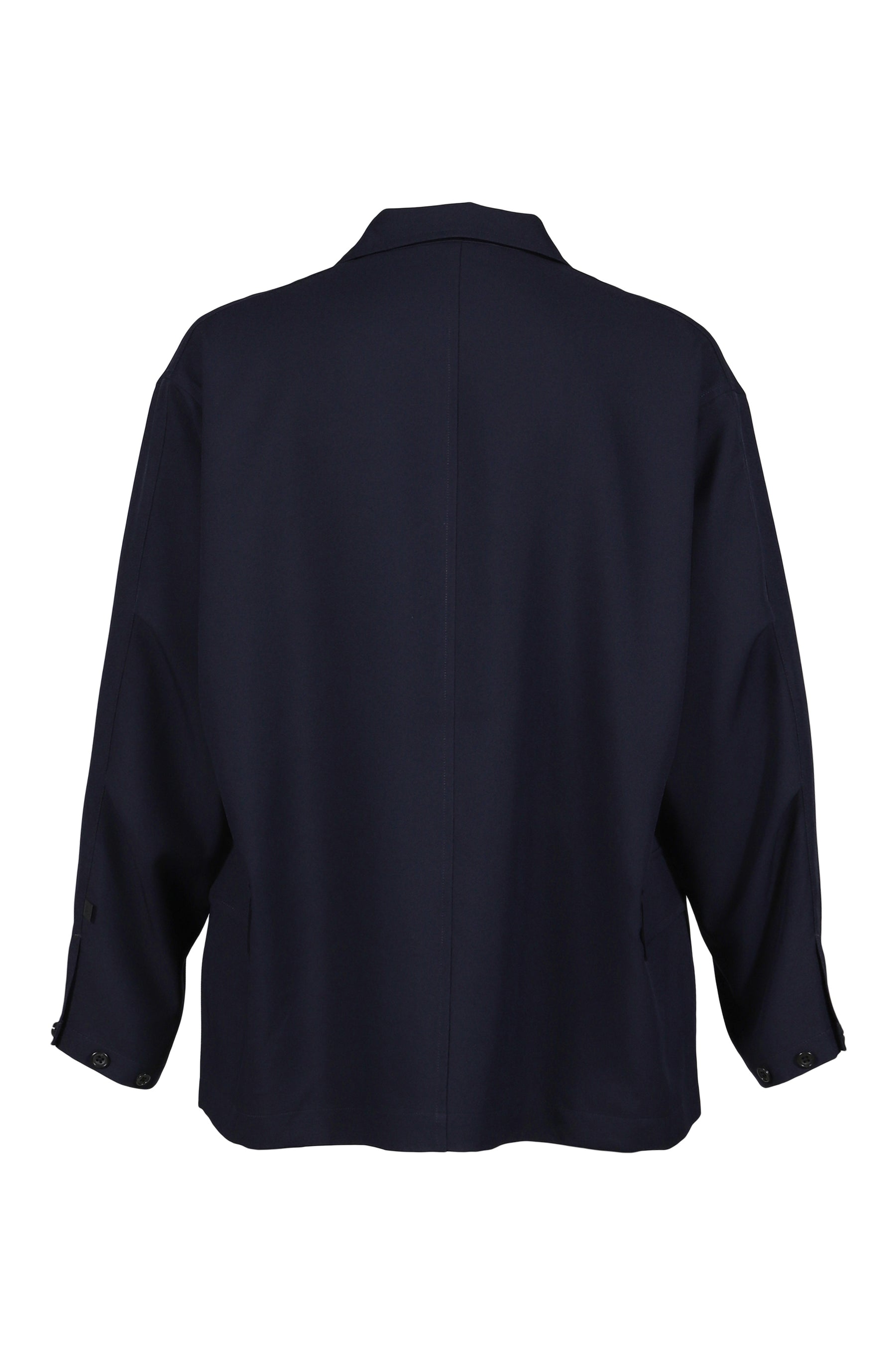 TECH DOUBLE-BREASTED JACKET / NVY