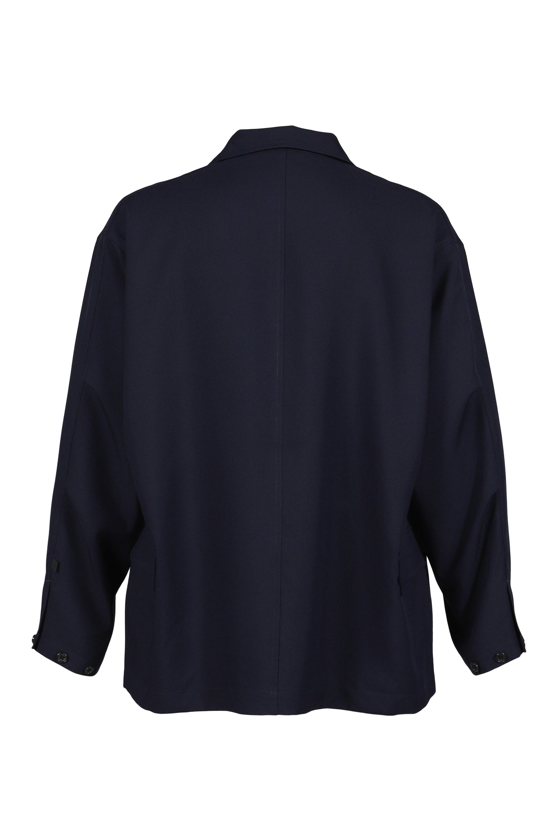 TECH DOUBLE-BREASTED JACKET / NVY