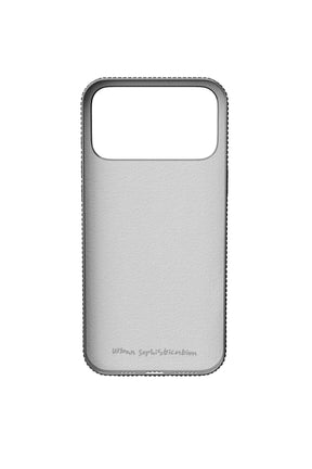 THE PUFFER CASE / RHINESTONES IN SIL 