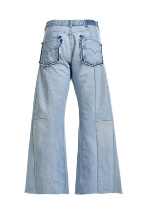 WIDE FLARE DENIM / BLU