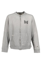 DECONSTRUCTED ZIPPED SWEAT / GRY