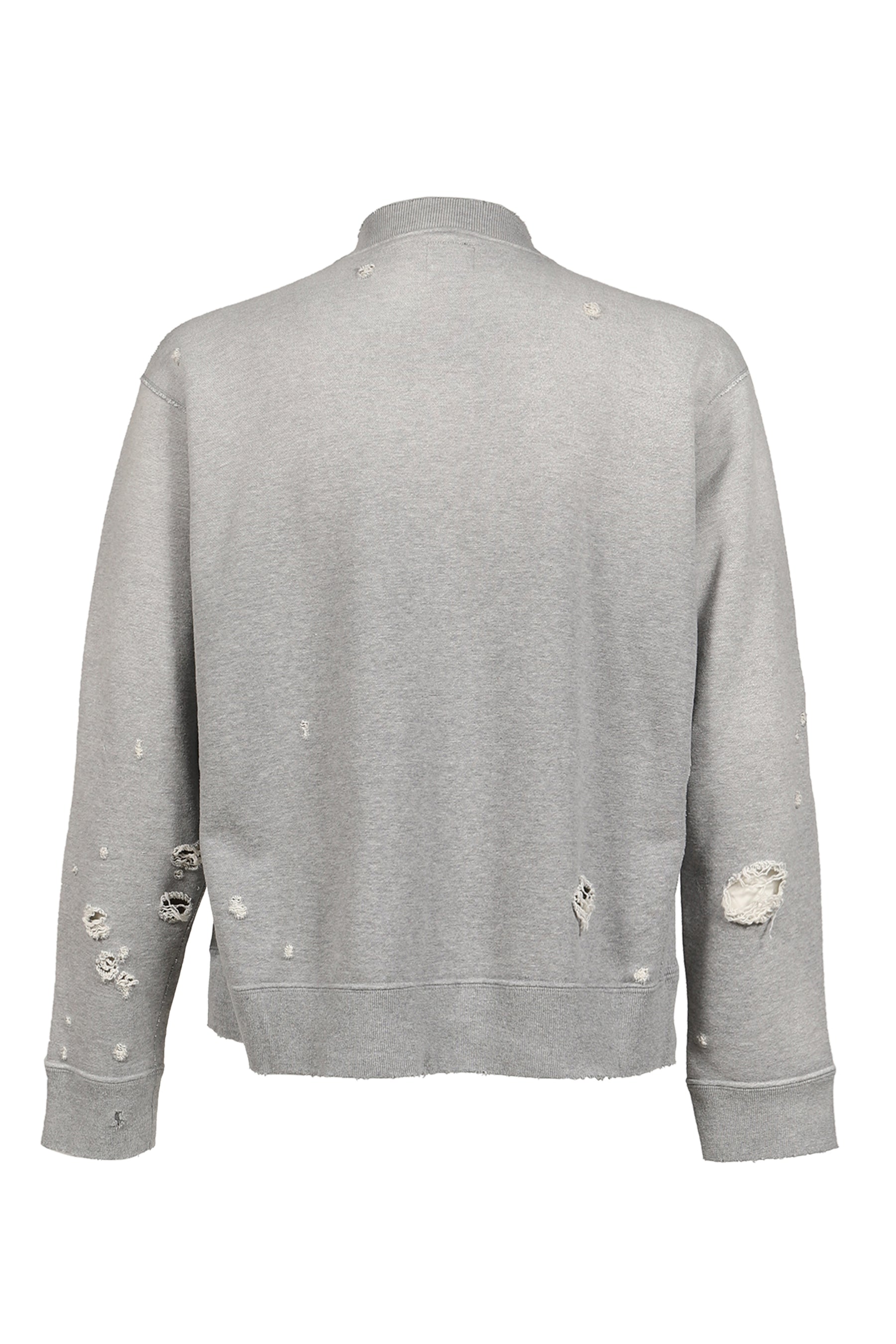 DECONSTRUCTED ZIPPED SWEAT / GRY