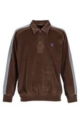 SIDE LINE PULLOVER SHIRT - C/PE VELOUR / BRW