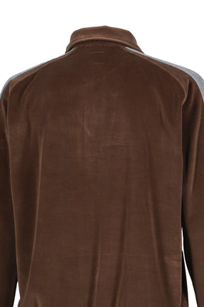 SIDE LINE PULLOVER SHIRT - C/PE VELOUR / BRW