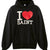 HOODIE/I LOVE SAINT / BLK