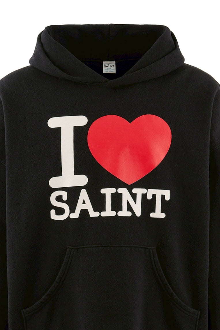 HOODIE/I LOVE SAINT / BLK