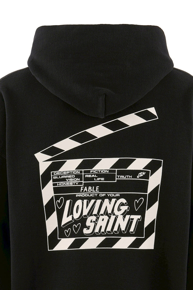 HOODIE/I LOVE SAINT / BLK