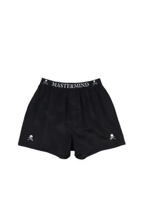 LUSTROUS SILK BOXERS / BLK