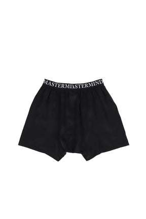 LUSTROUS SILK BOXERS / BLK