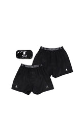 LUSTROUS SILK BOXERS / BLK