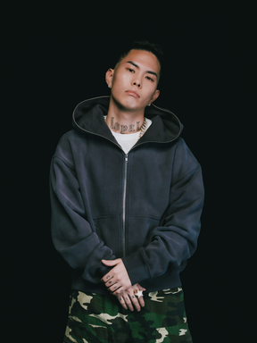 BREATH NEWRICH SHORT FULL ZIP HOODIE / BLK