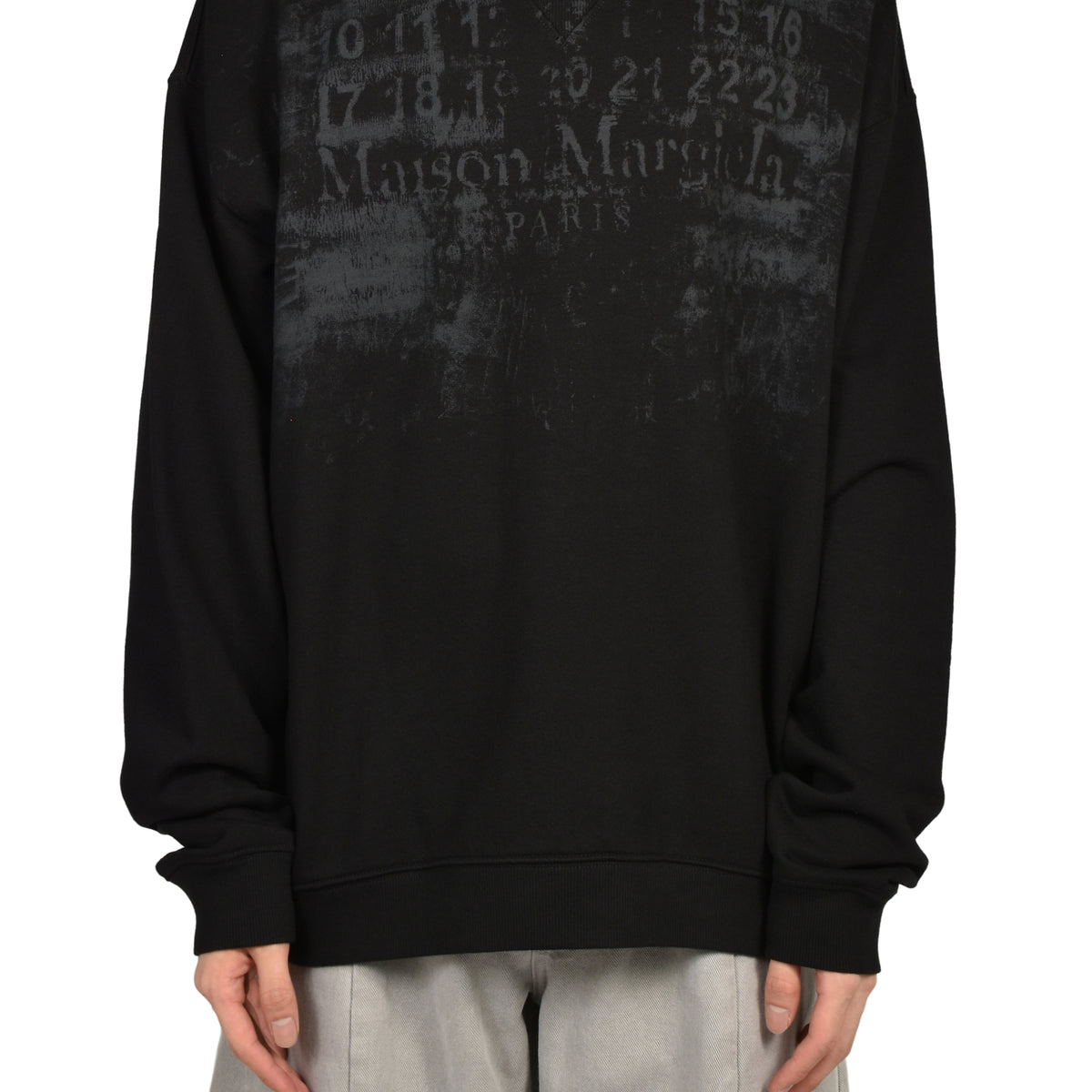 Maison Margiela メゾン マルジェラ FW26 NUMBER SWEATSHIRT / BLK