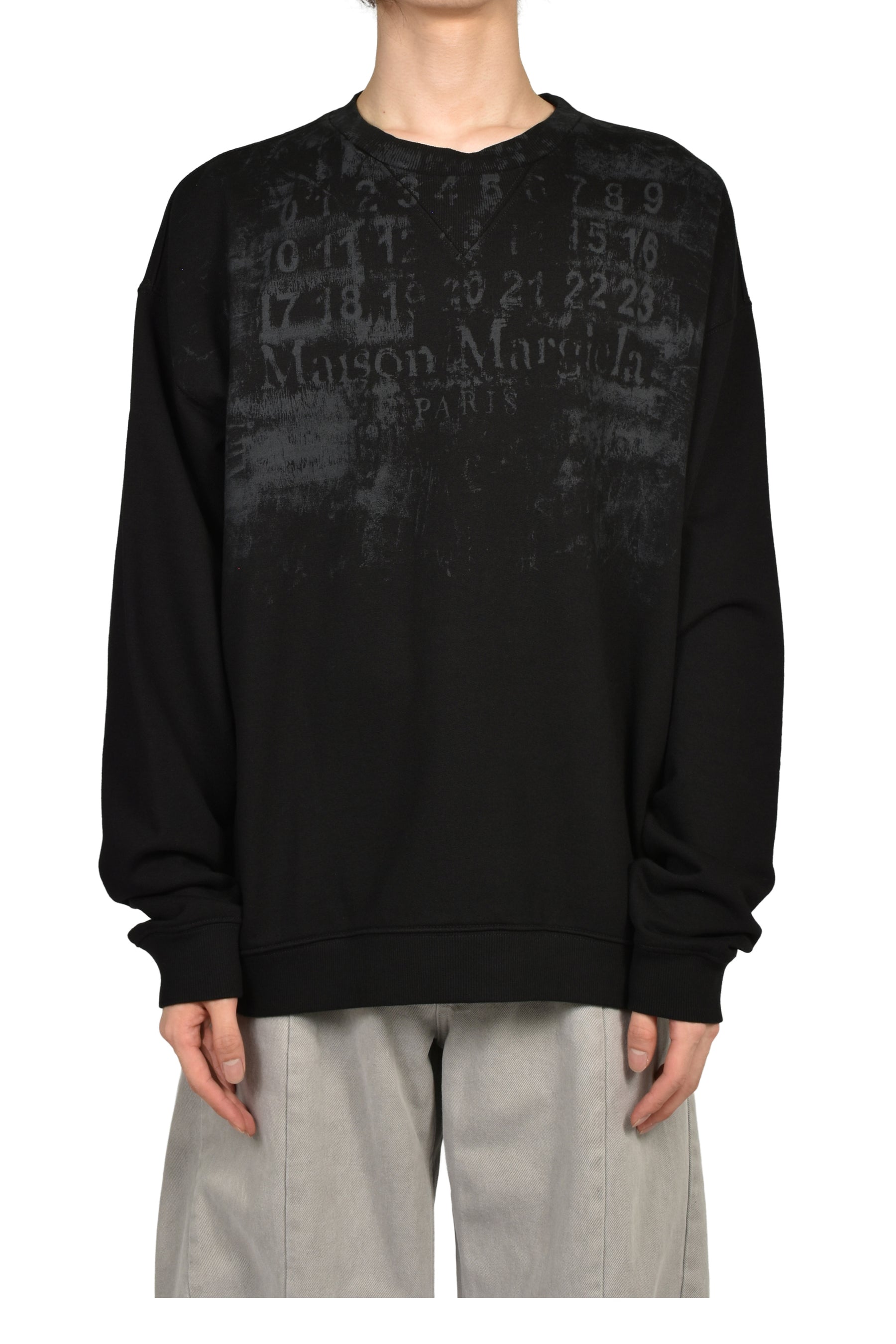 NUMBER SWEATSHIRT / BLK