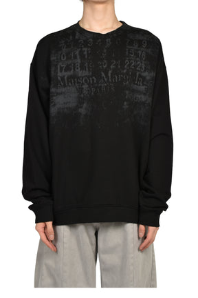 NUMBER SWEATSHIRT / BLK