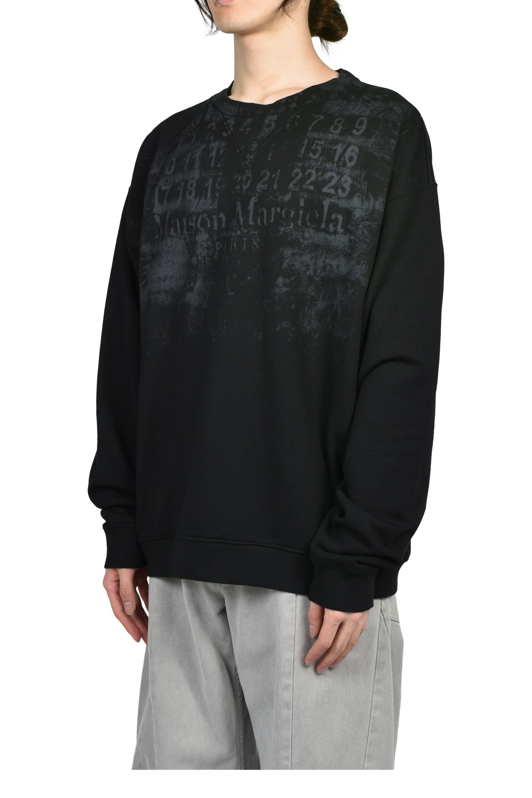NUMBER SWEATSHIRT / BLK