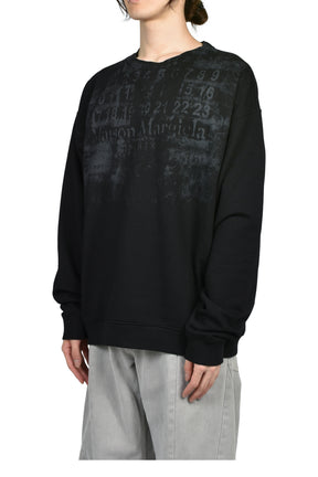 NUMBER SWEATSHIRT / BLK