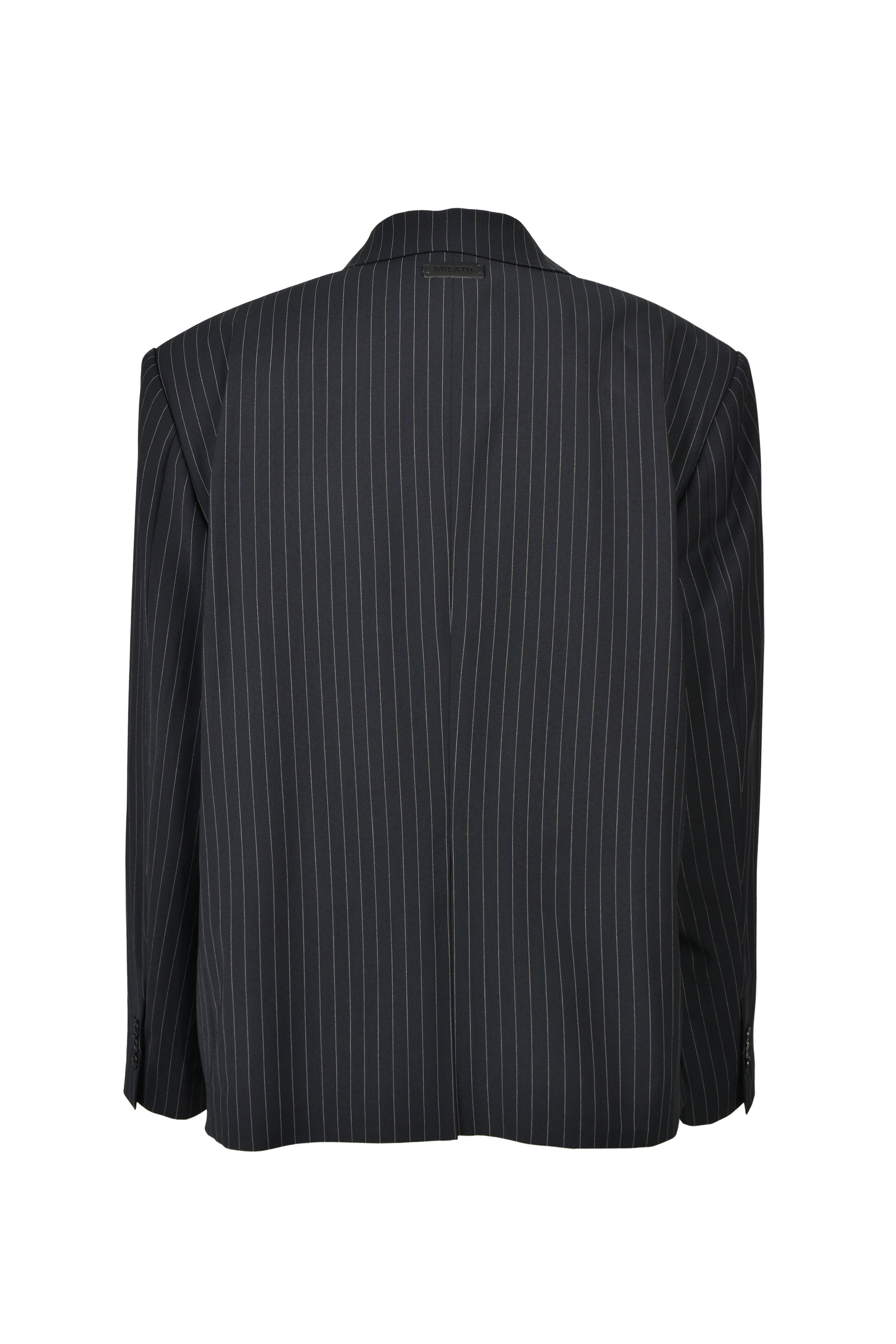 OVERSIZE DOUBLE JACKET / NAV STRIPE