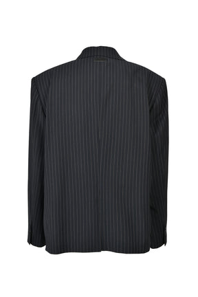 OVERSIZE DOUBLE JACKET / NAV STRIPE