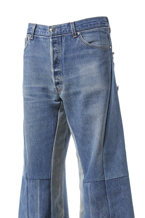 WIDE FLARE DENIM / BLU