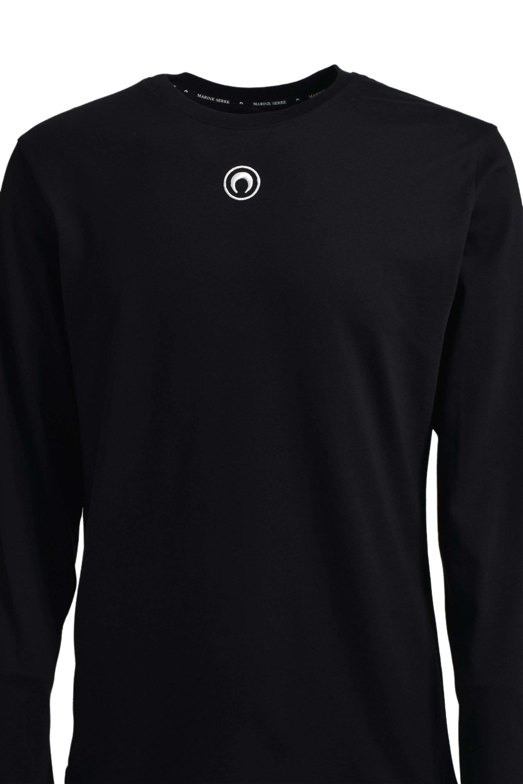 MOON LOGO JERSEY LONG SLEEVES T-SHIRT / BLK