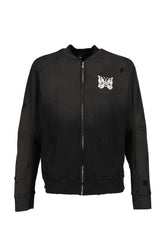 DECONSTRUCTED ZIPPED SWEAT / BLK