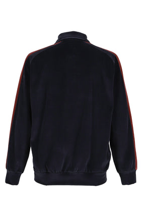 SIDE LINE PULLOVER SHIRT - C/PE VELOUR / NVY
