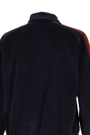 SIDE LINE PULLOVER SHIRT - C/PE VELOUR / NVY