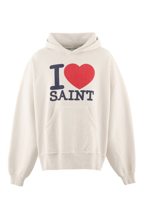HOODIE/I LOVE SAINT / WHT