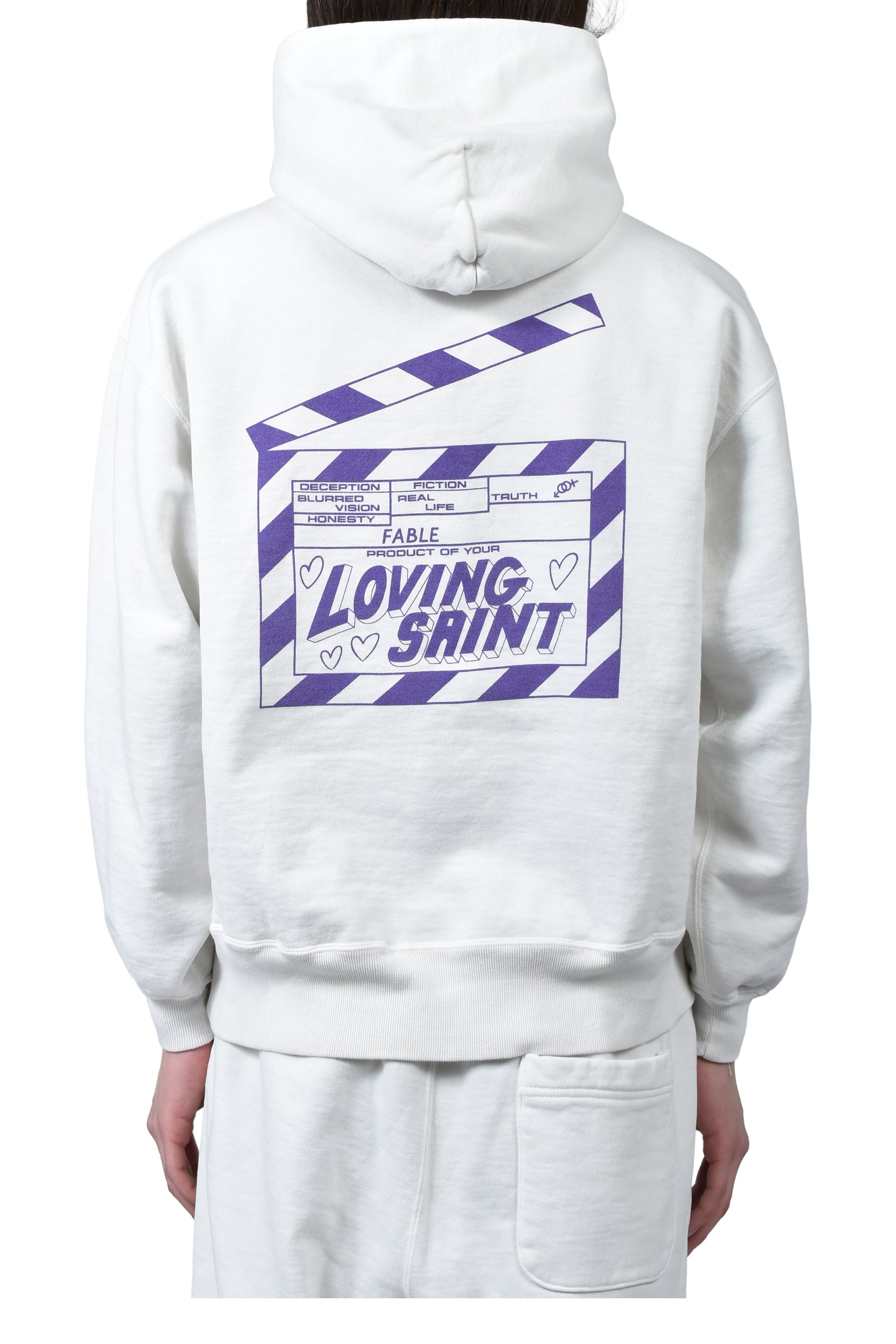 SAINT Mxxxxxx セントマイケル HOODIE/I LOVE SAINT / WHT - NUBIAN