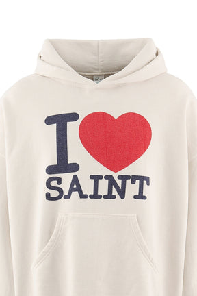 HOODIE/I LOVE SAINT / WHT
