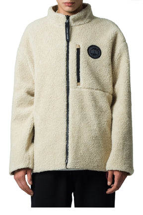KINROSS REVERSIBLE FLEECE JACKET BLACK LABEL FUSION / TAN