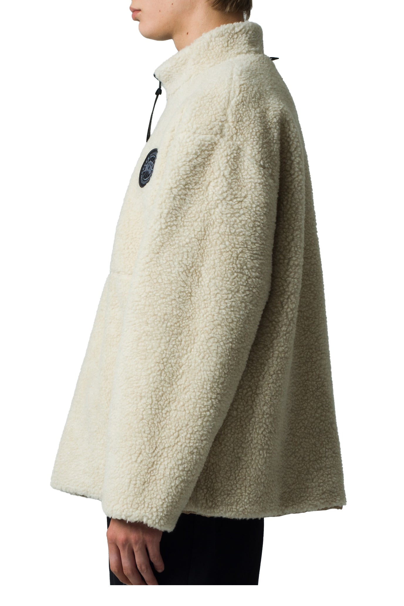 KINROSS REVERSIBLE FLEECE JACKET BLACK LABEL FUSION / TAN