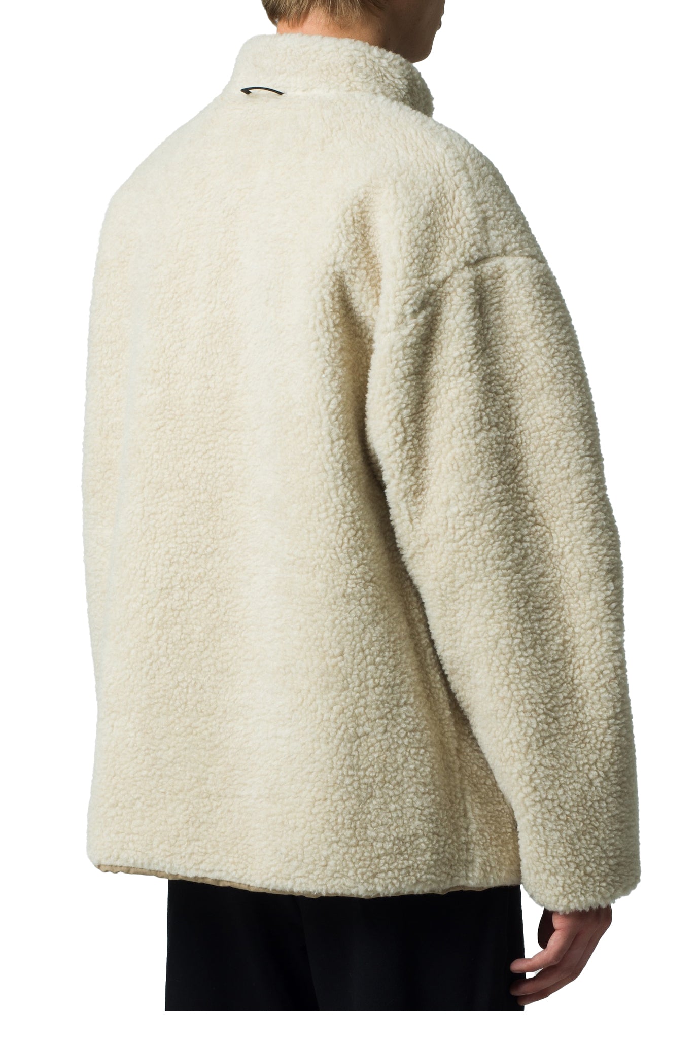 KINROSS REVERSIBLE FLEECE JACKET BLACK LABEL FUSION / TAN