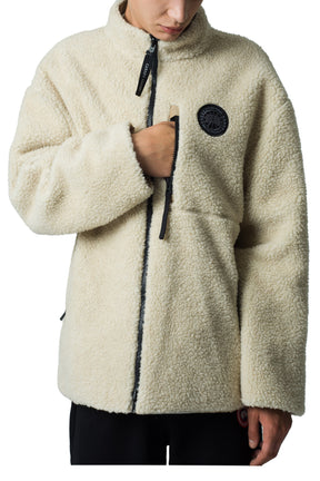 KINROSS REVERSIBLE FLEECE JACKET BLACK LABEL FUSION / TAN