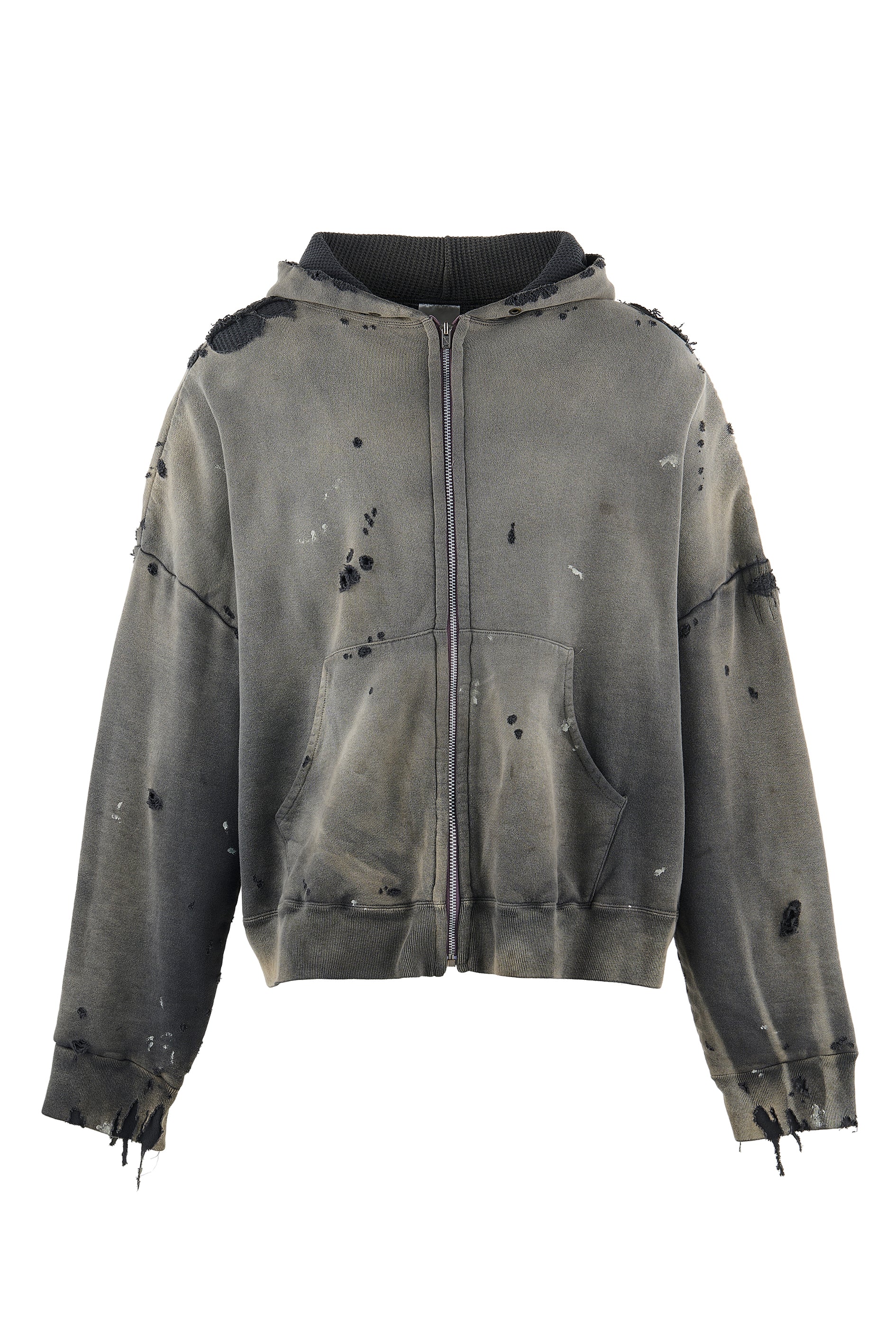 SAINT Mxxxxxx ZIP UP HOODIE/DOUBLE FACE / BLK