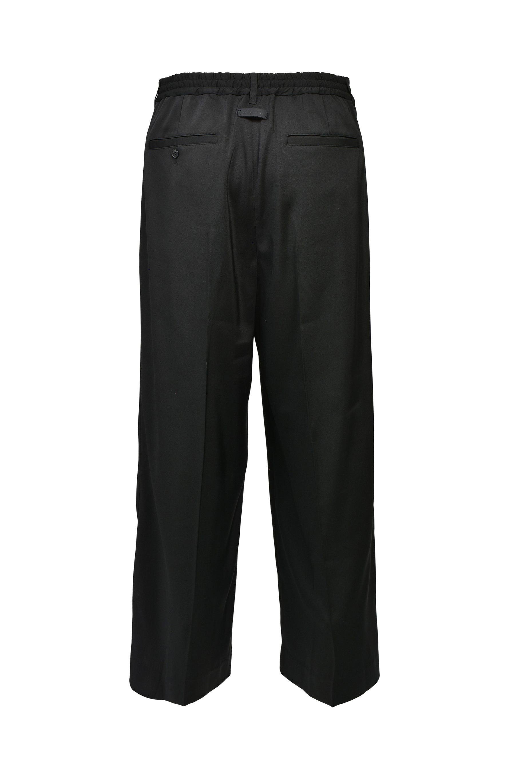 TUCK WIDE SLACKS / BLK