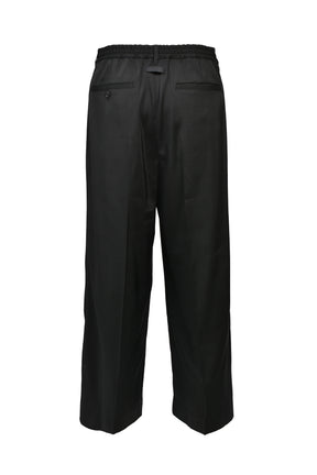 TUCK WIDE SLACKS / BLK