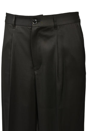 TUCK WIDE SLACKS / BLK