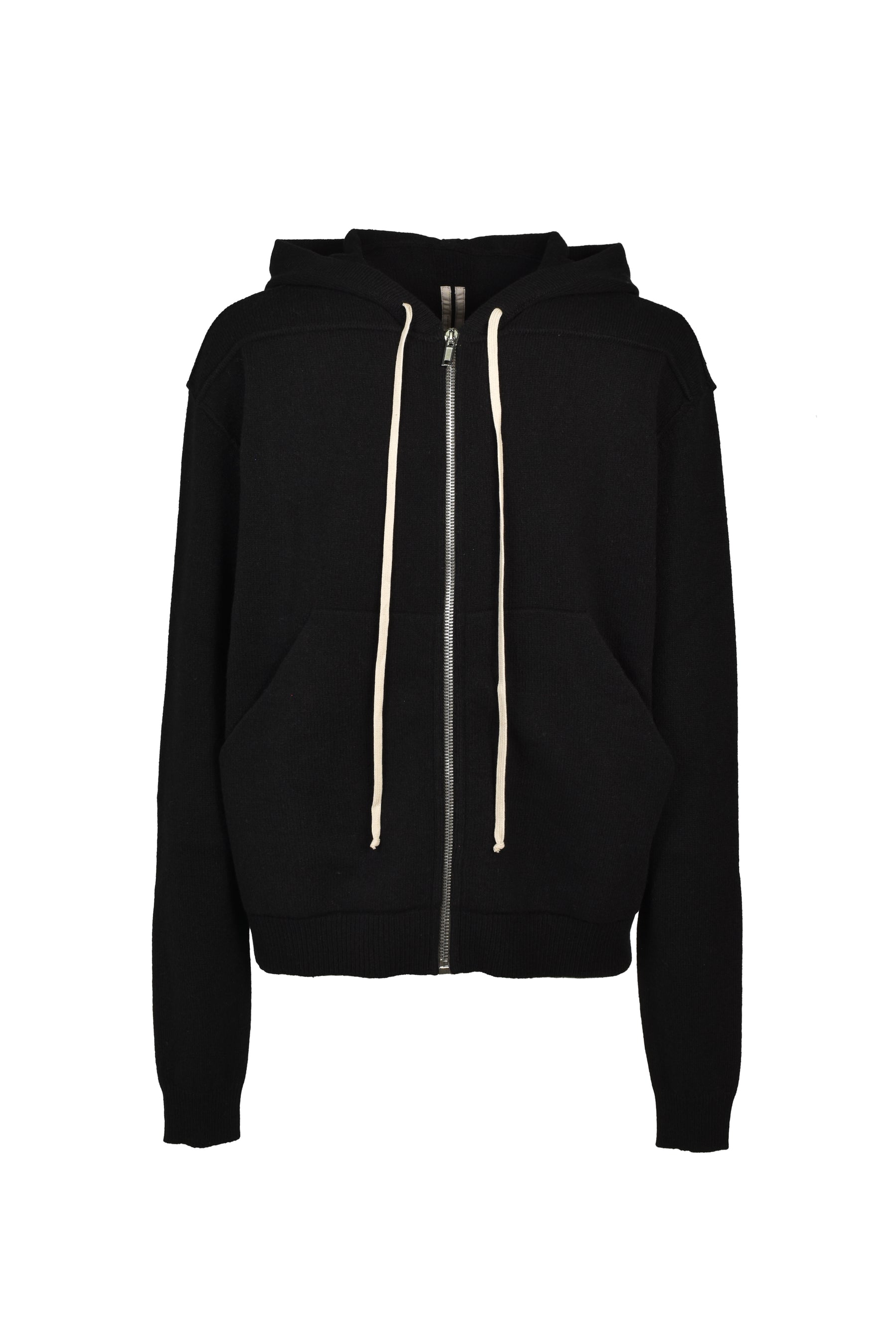 ZIPPED HOODIE / BLK