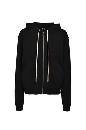 ZIPPED HOODIE / BLK