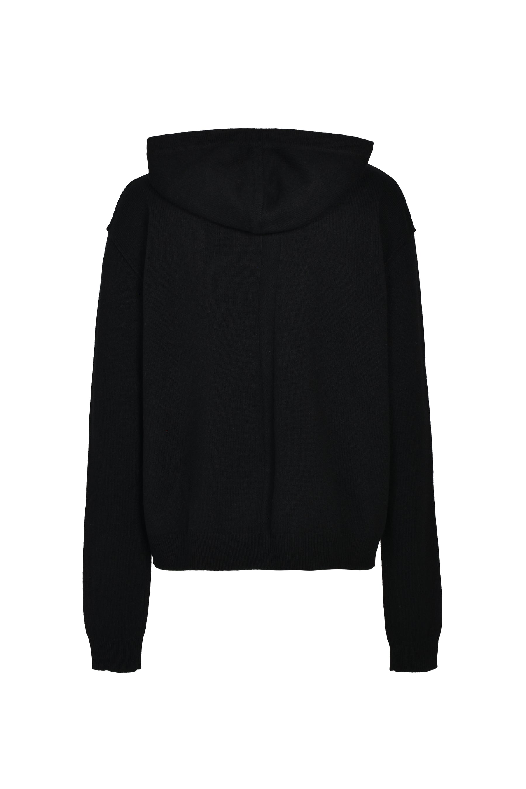 ZIPPED HOODIE / BLK