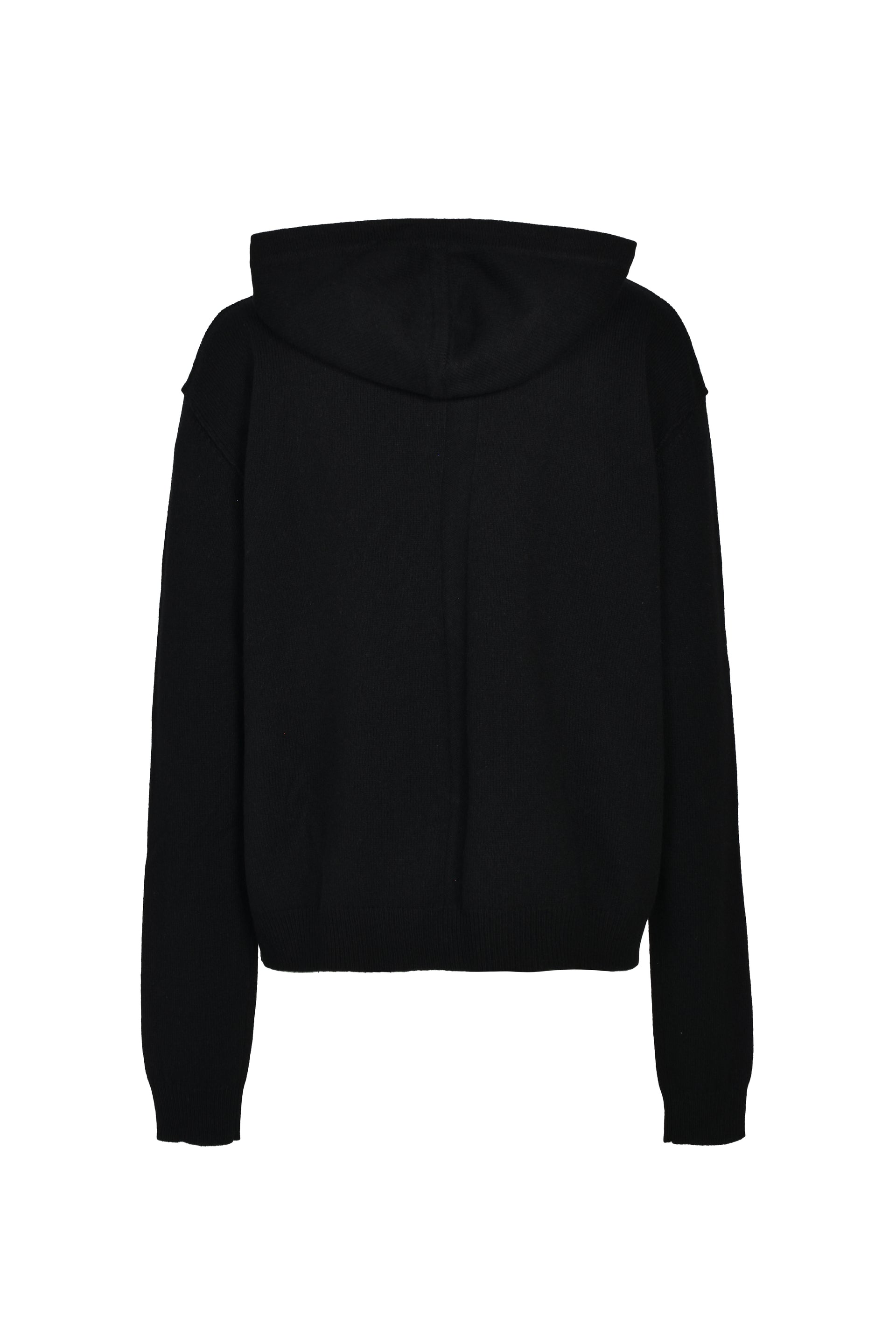 ZIPPED HOODIE / BLK